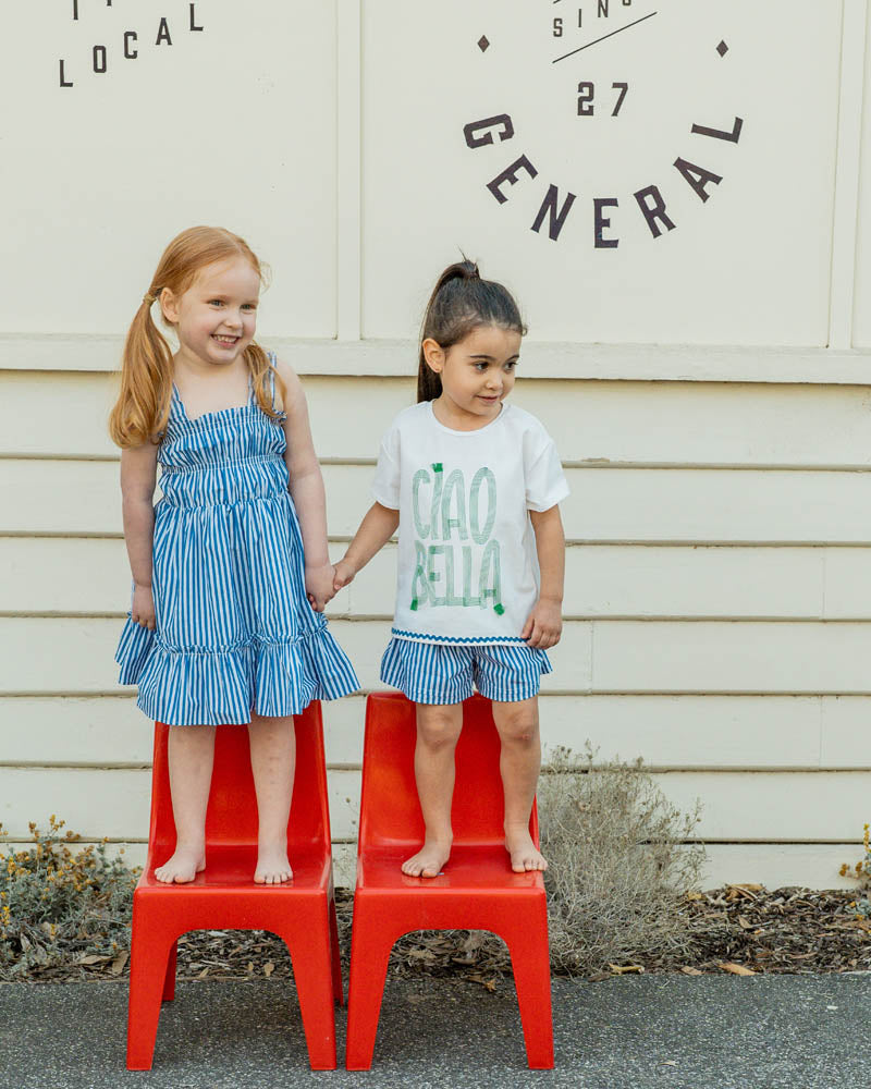 Fox & Finch Summer Vacay Ciao Bella Embroidered Tee