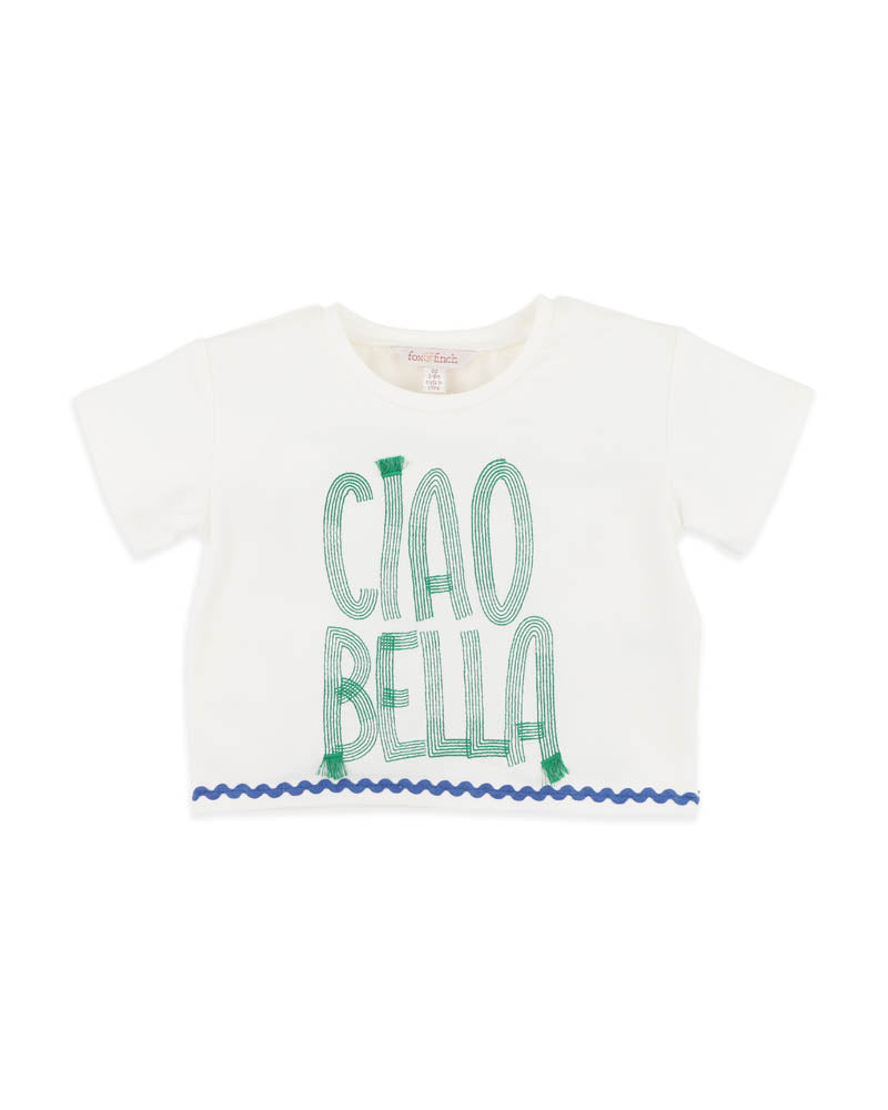 Fox & Finch Summer Vacay Ciao Bella Embroidered Tee