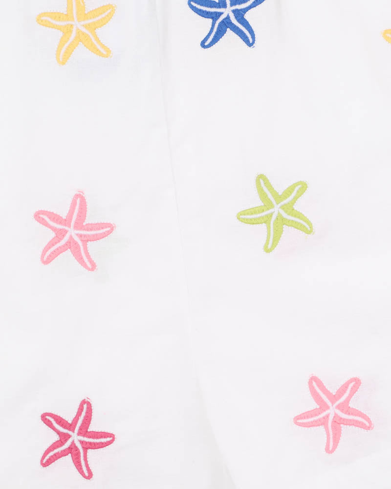 Fox & Finch Summer Vacay Star Fish Embroidered Playsuit