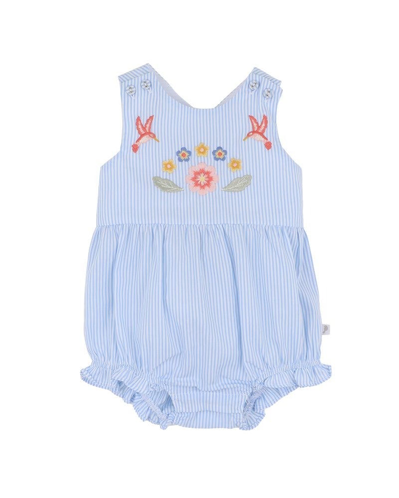 Fox & Finch Songbird Stripe Embroidered Bodysuit