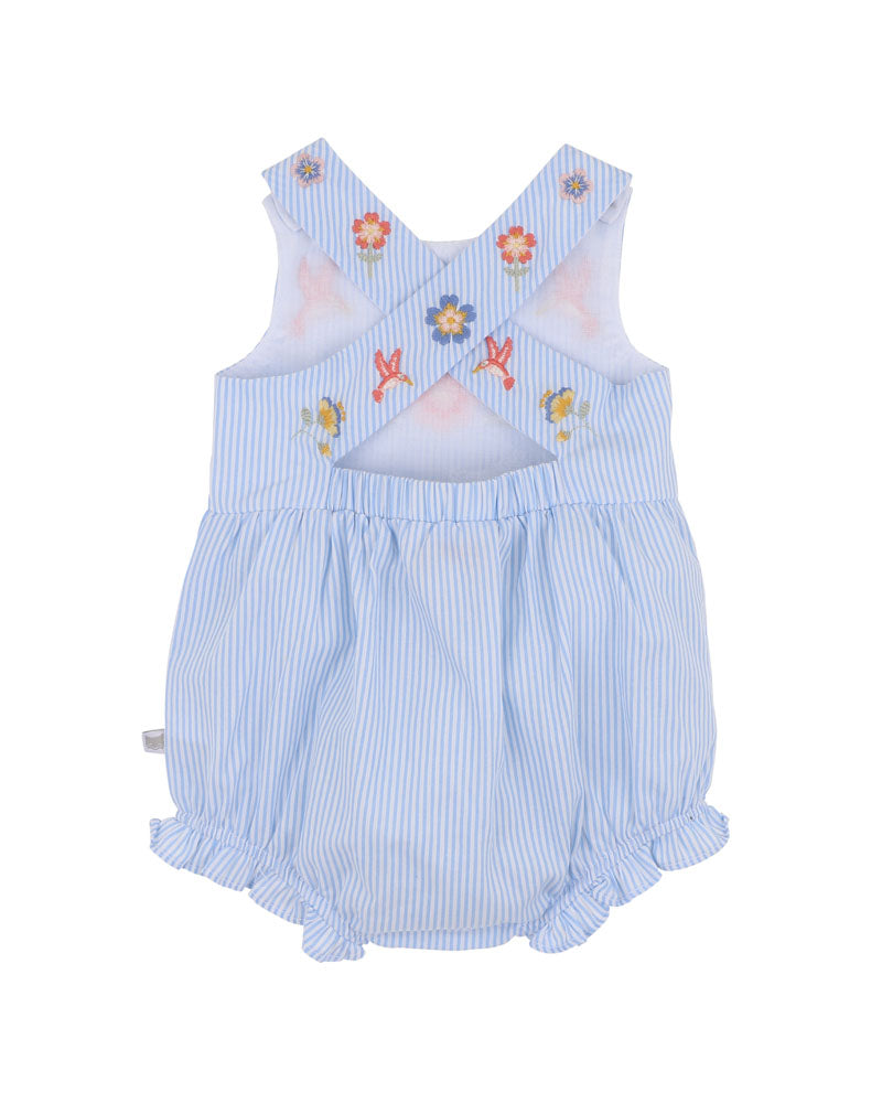 Fox & Finch Songbird Stripe Embroidered Bodysuit