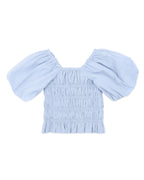 Fox & Finch Piccolina Shirred Balloon Short Sleeve Top