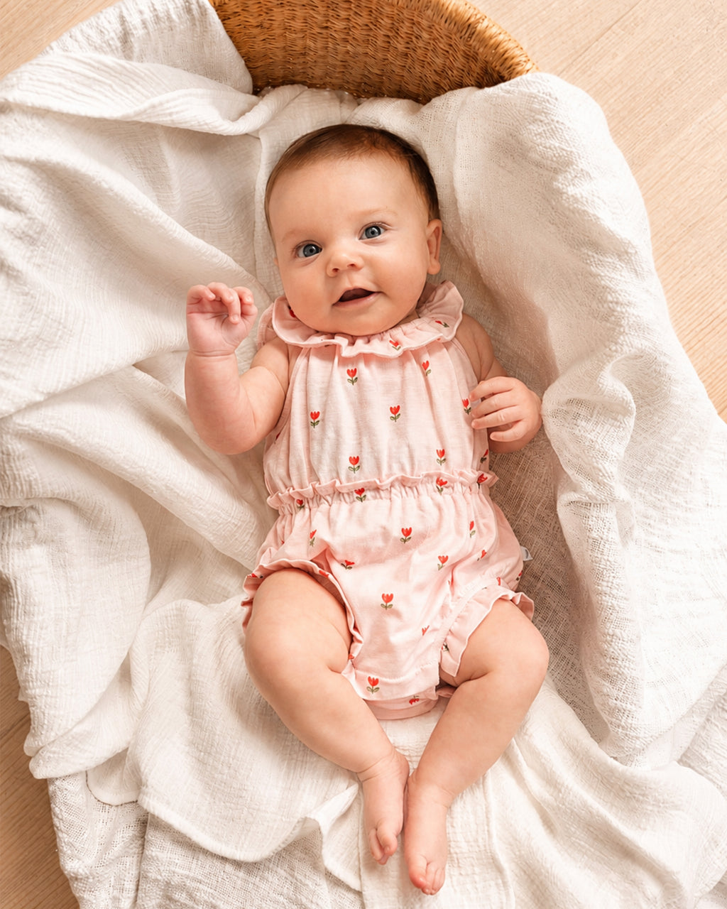 Fox & Finch Sundae Organic Frill Romper