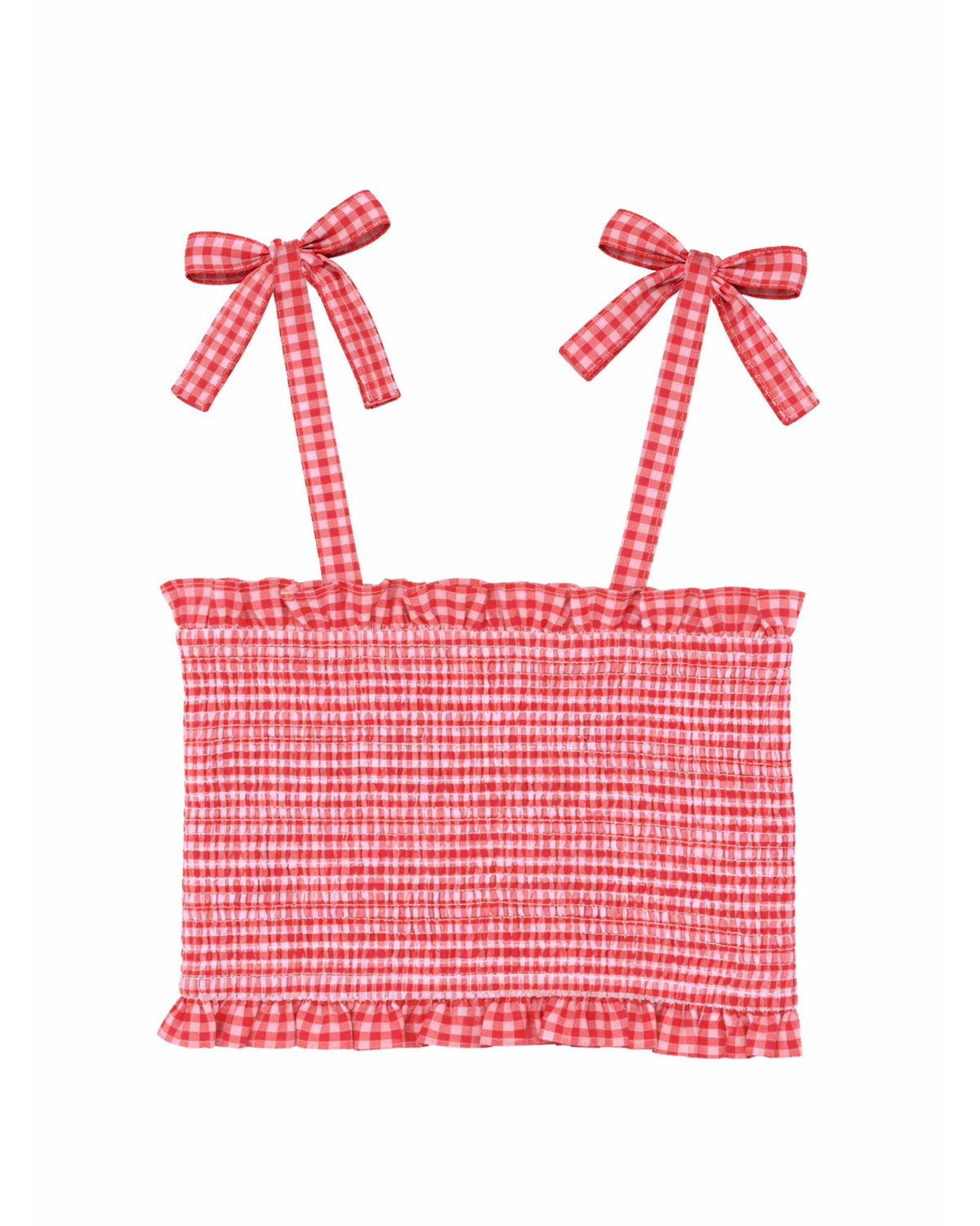 Fox & Finch Sundae Gingham Shirred Top