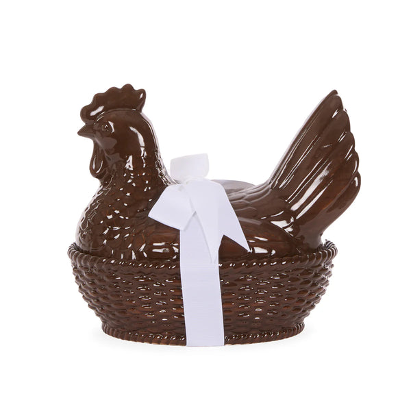 Holly & Ivy - Ceramic Chicken Dish With Bow