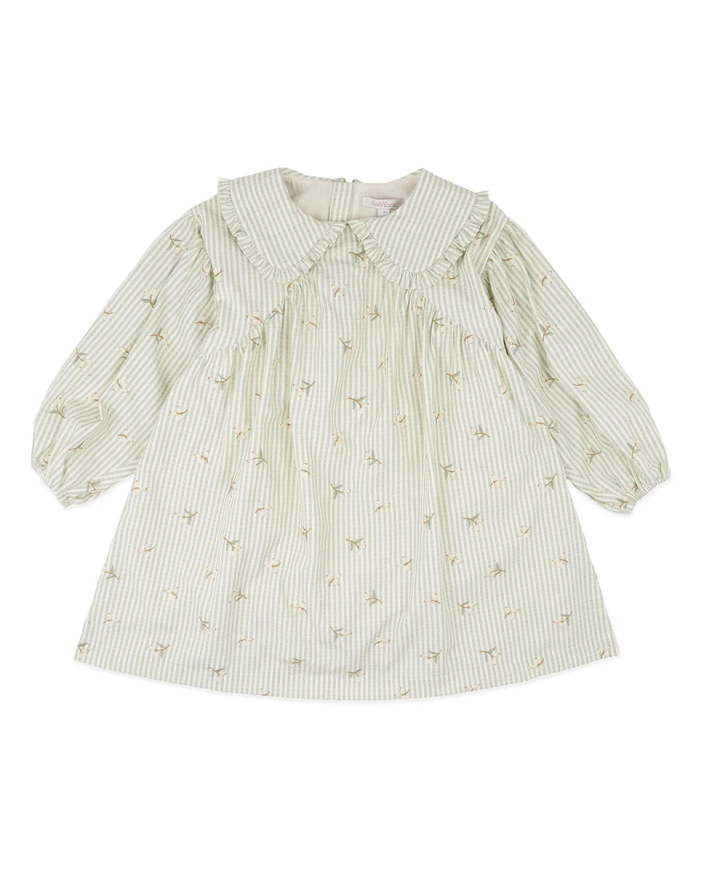 Fox & Finch Orchard Bloom Emb. Stripe Dress 3-7