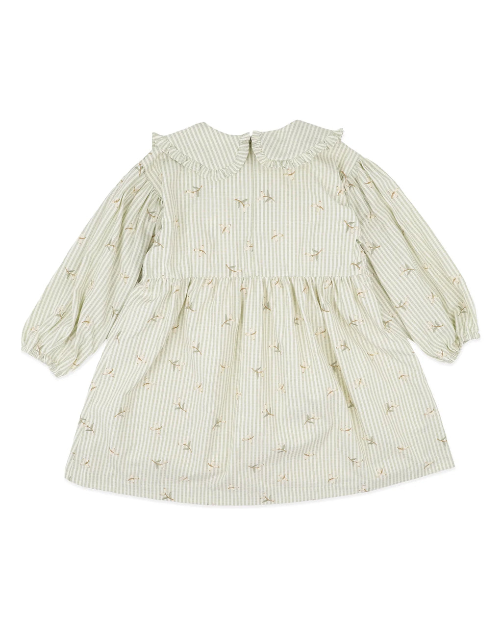 Fox & Finch Orchard Bloom Emb. Stripe Dress 3-7