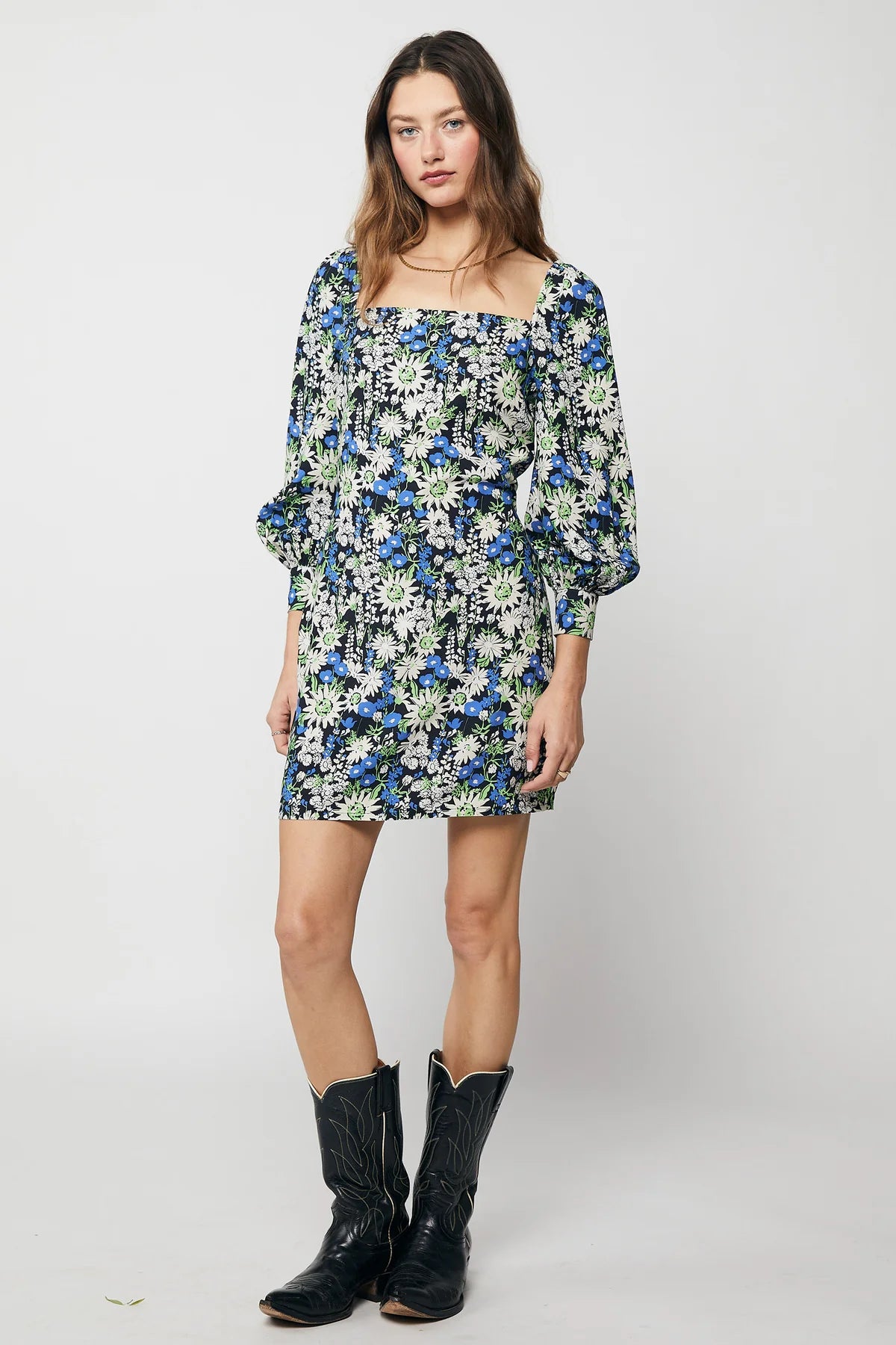 Rue Stiic Britt Mini Dress - Flores Del Sol