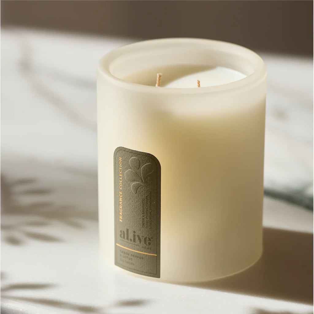 Al.ive Body Soy Candle- Green Pepper & Lotus