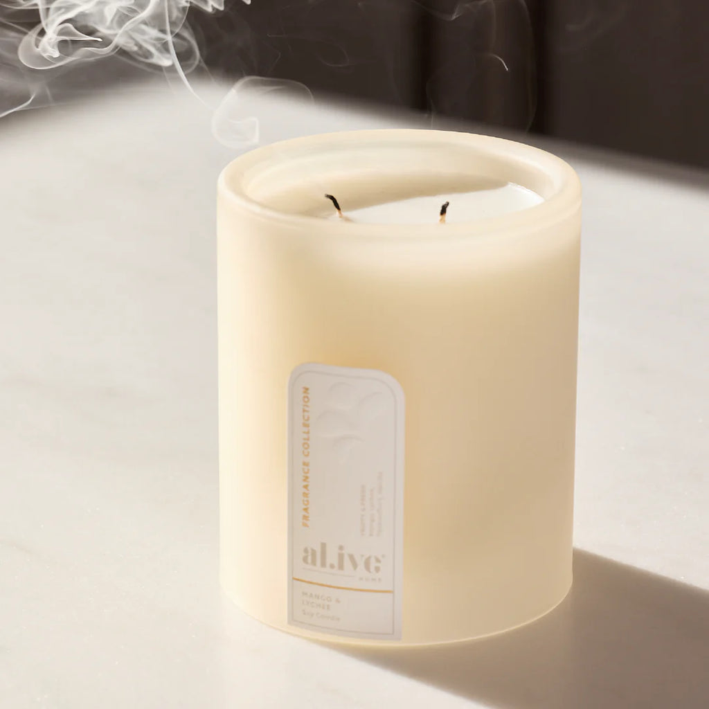 Al.ive Body Soy Candle- Mango & Lychee