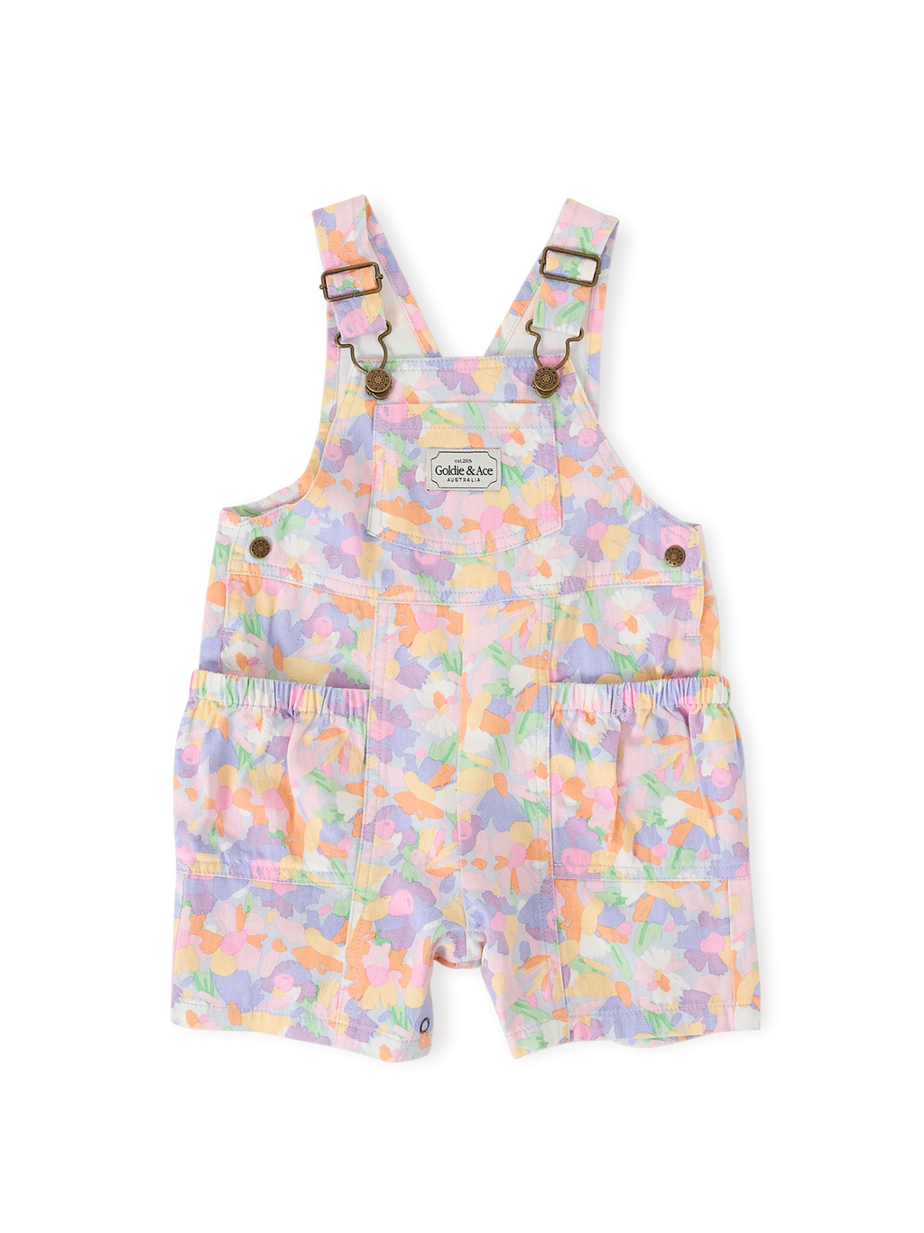 Goldie + Ace Pastel Bouquet James Pocket Overalls