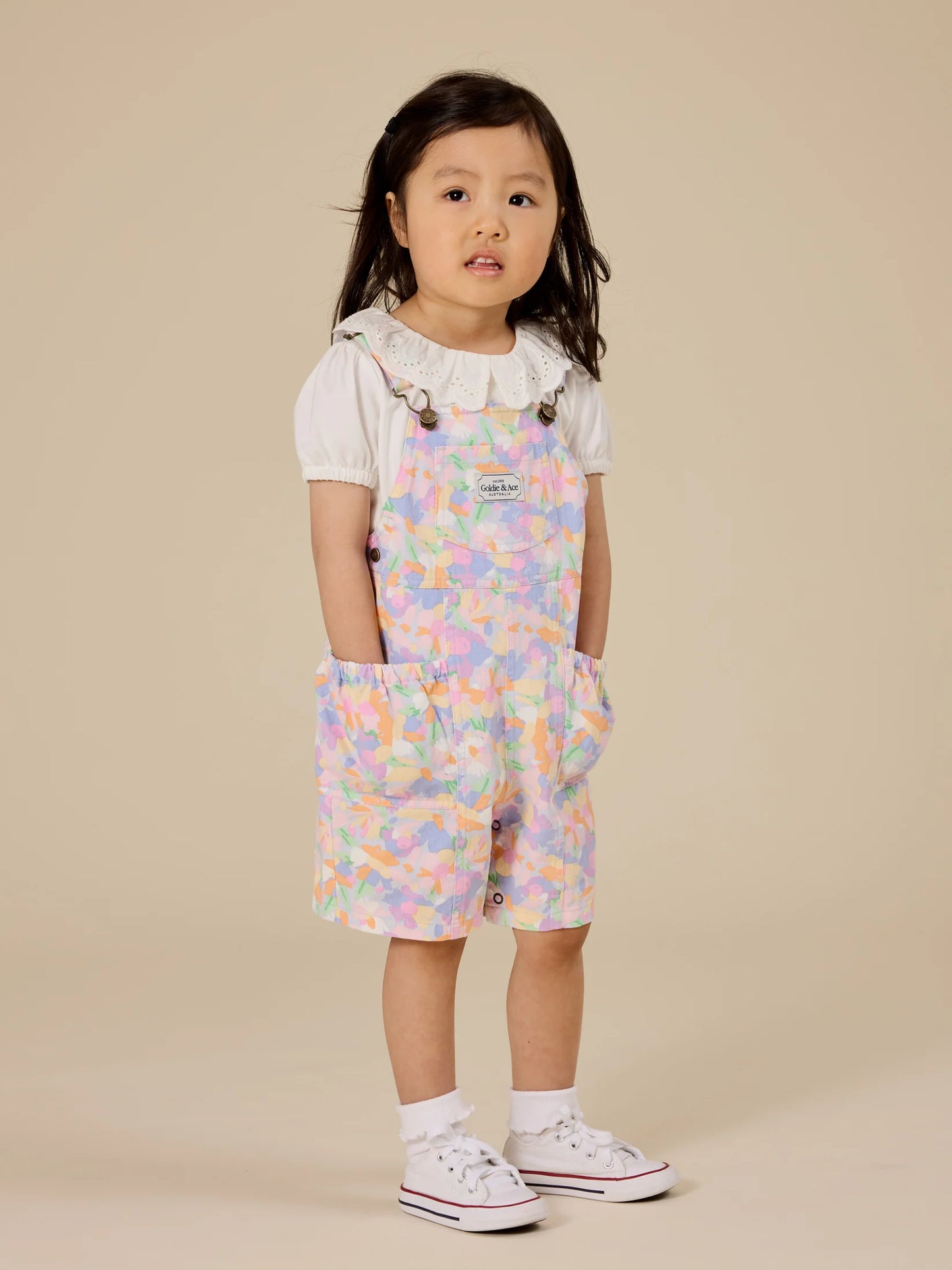 Goldie + Ace Laura Puff Sleeve Collar T-Shirt