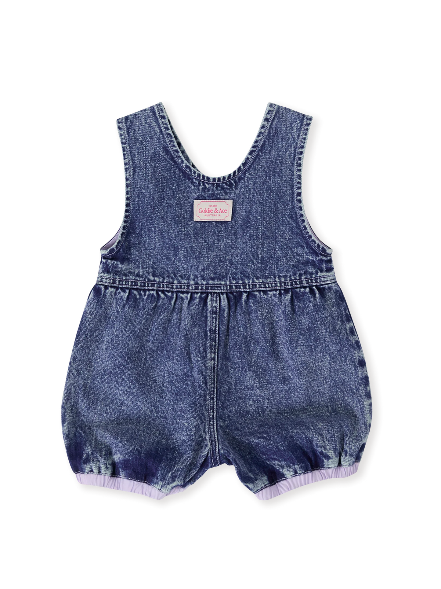 Goldie + Ace Nina Pastel Petals Denim Romper