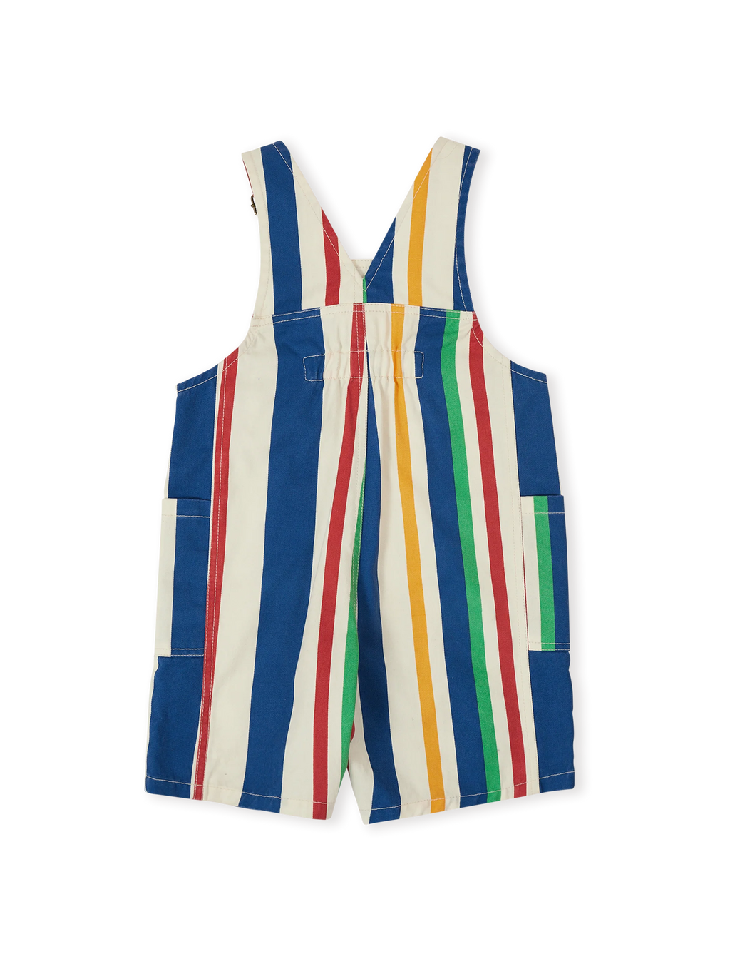 Goldie + Ace 90's Bold Stripe James Denim Pocket Overalls
