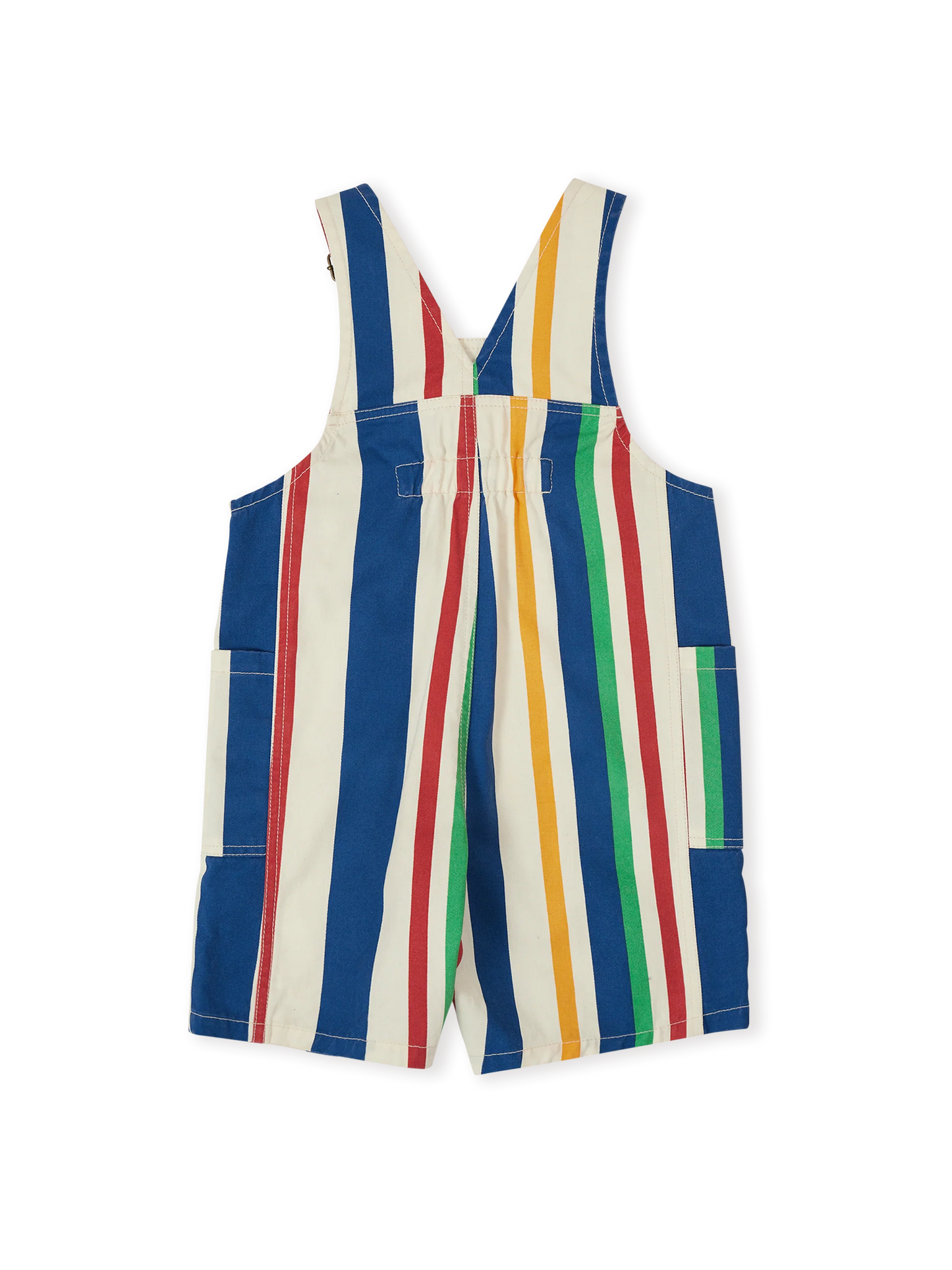 Goldie + Ace 90's Bold Stripe James Denim Pocket Overalls