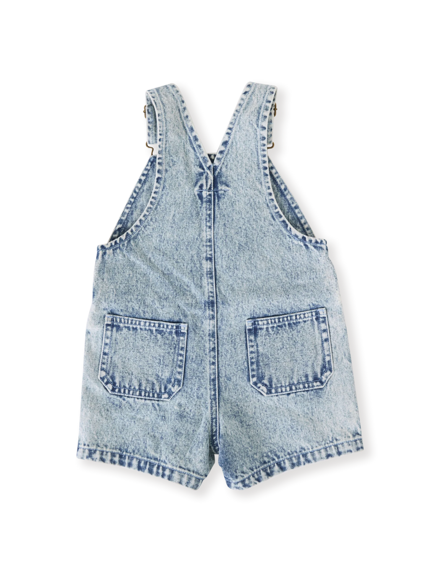 Goldie + Ace Burton Vintage Washed Denim Overalls Light Denim