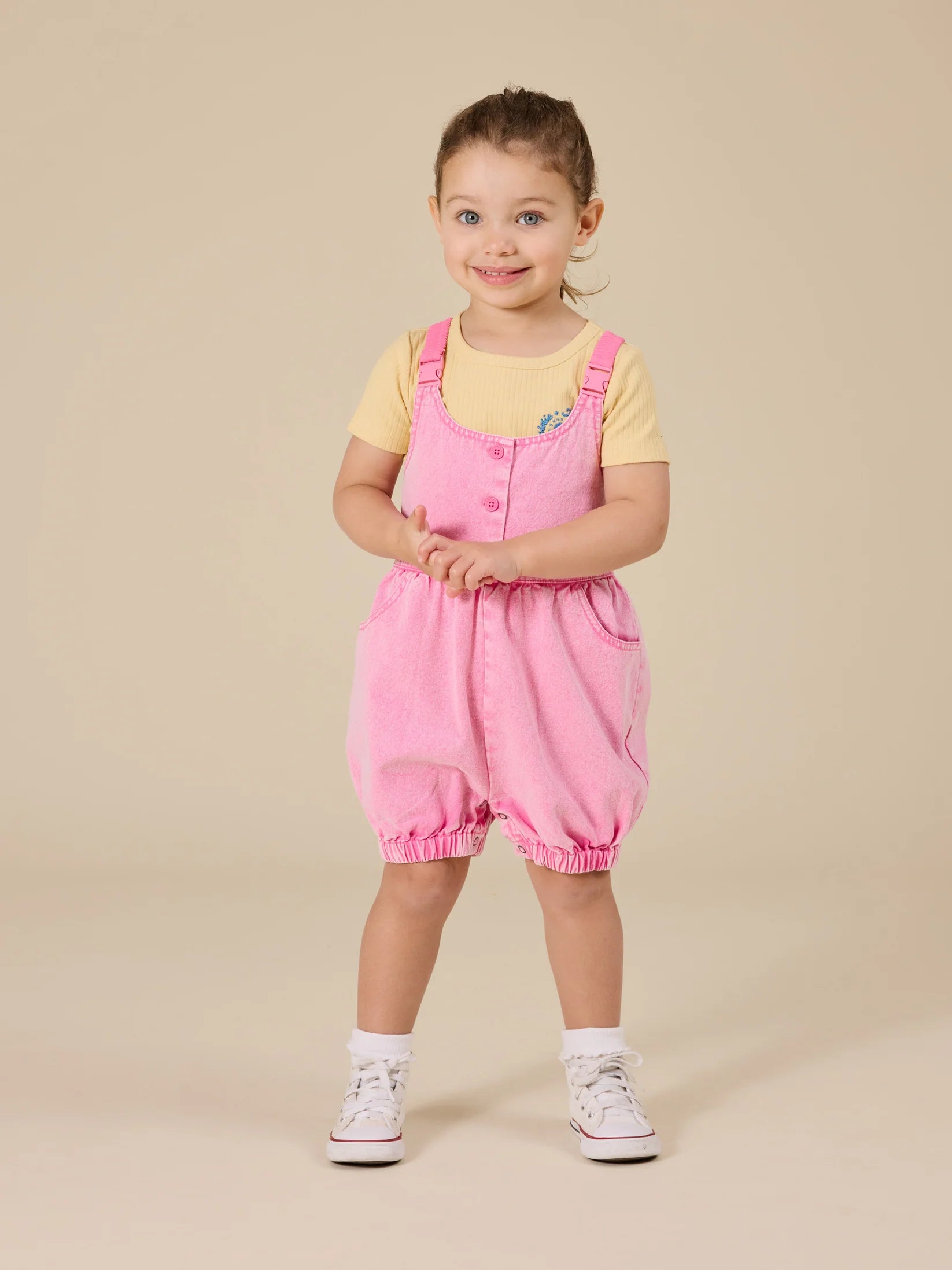 Goldie + Ace Cindy Denim Bubble Overalls