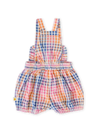 Goldie + Ace Rainbow Gingham Bubble Frill Romper