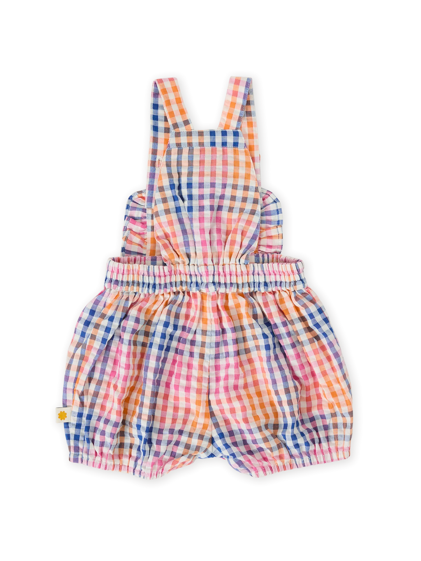 Goldie + Ace Rainbow Gingham Bubble Frill Romper
