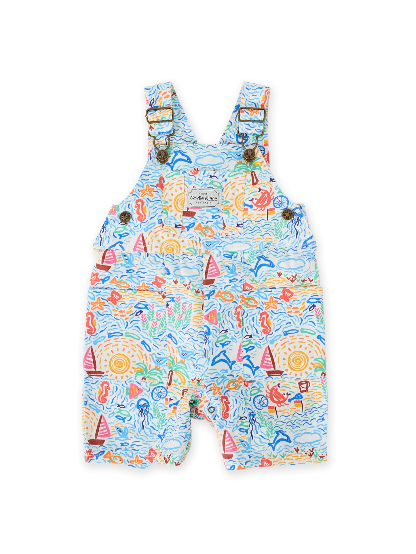 Goldie + Ace Summer Bay James Pocket Overalls