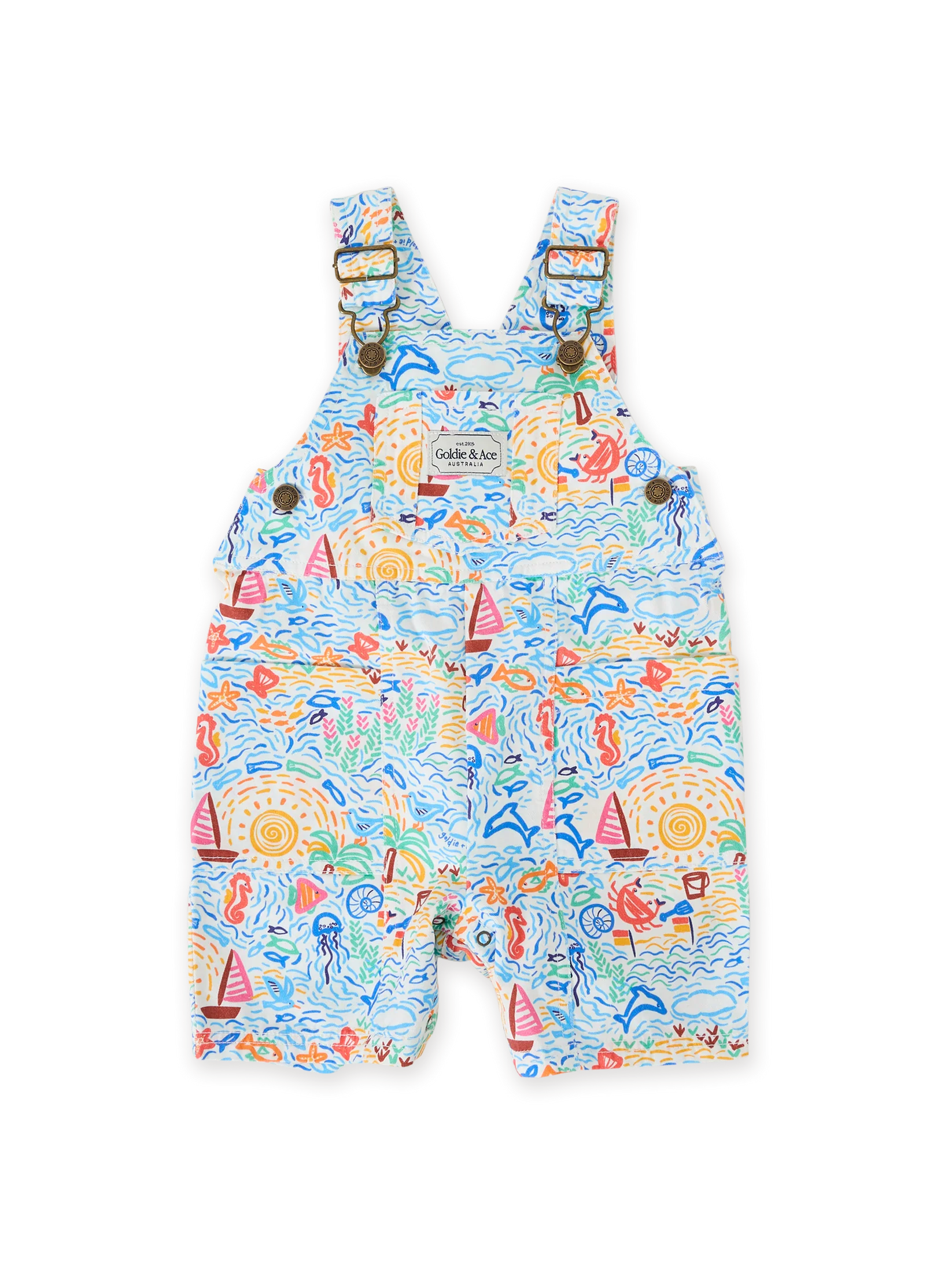 Goldie + Ace Summer Bay James Pocket Overalls