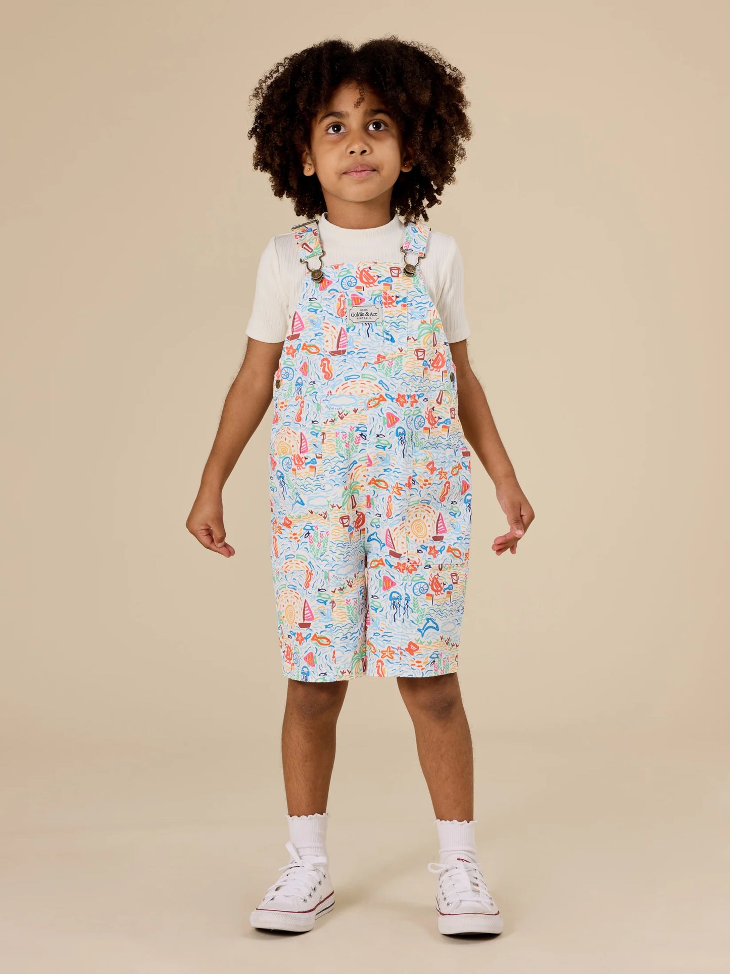 Goldie + Ace Summer Bay James Pocket Overalls