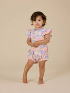 Goldie + Ace Pastel Bouquet Frill Bubble Romper