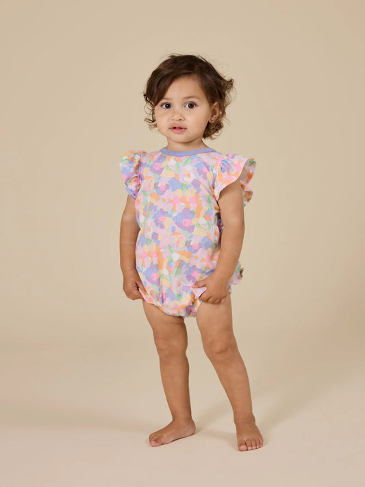 Goldie + Ace Pastel Bouquet Frill Bubble Romper