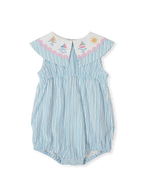 Goldie + Ace Sailor Stripe Ava Collared Romper
