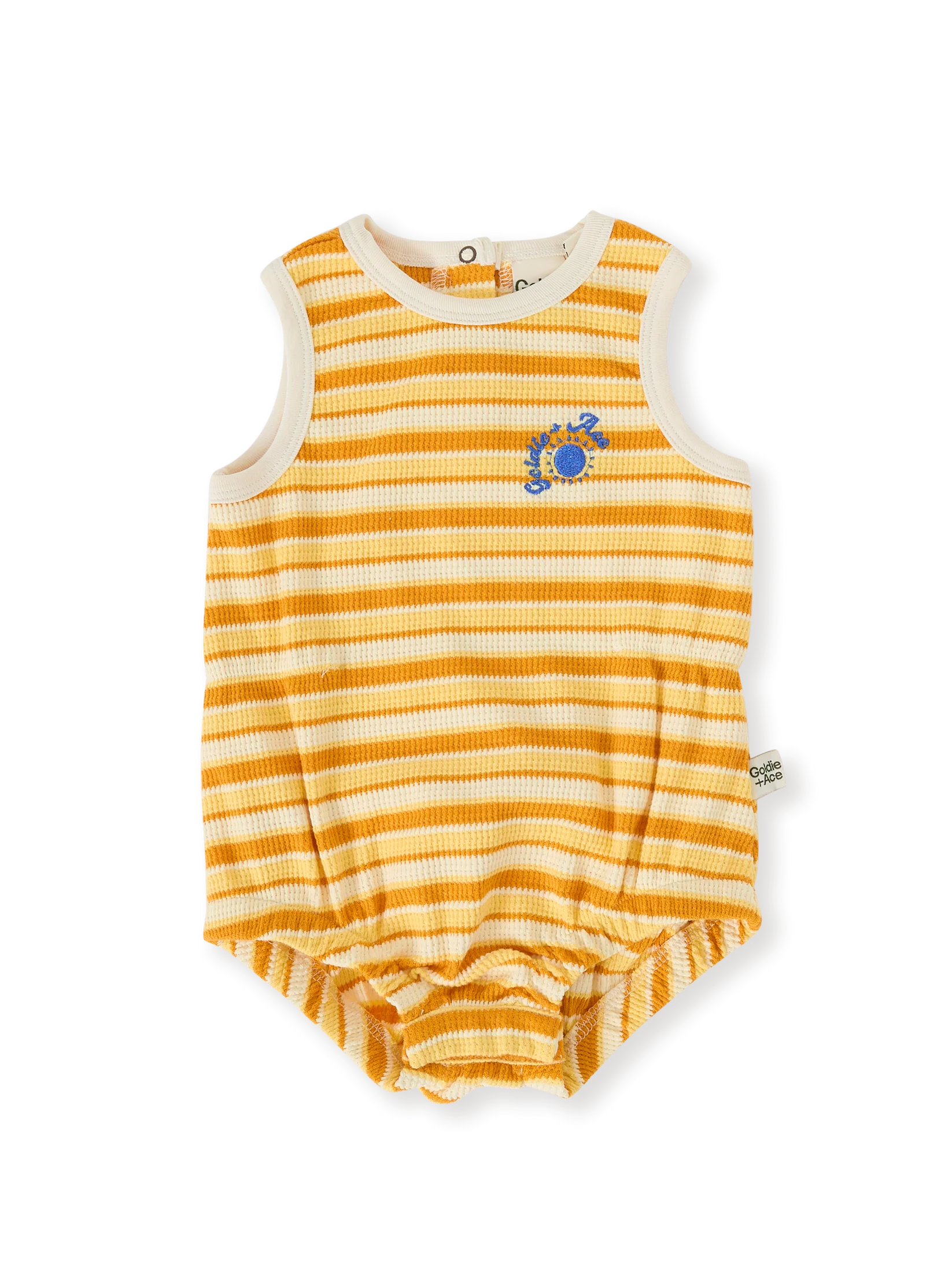 Goldie + Ace Sunshine Stripe Bubble Romper
