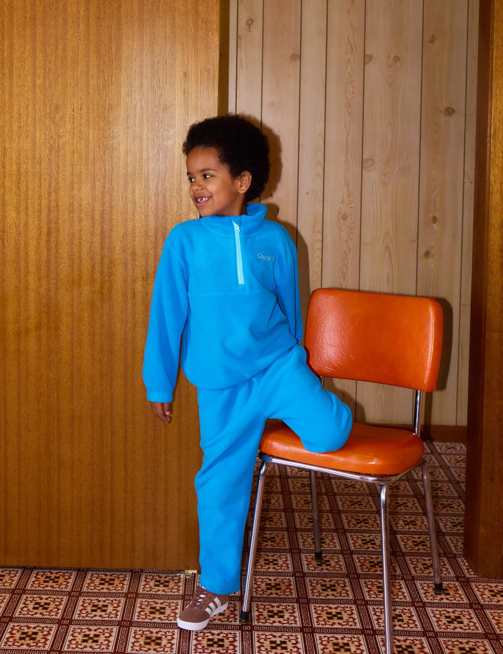 Goldie + Ace Bobbi Polar Fleece Sweatpants Lake