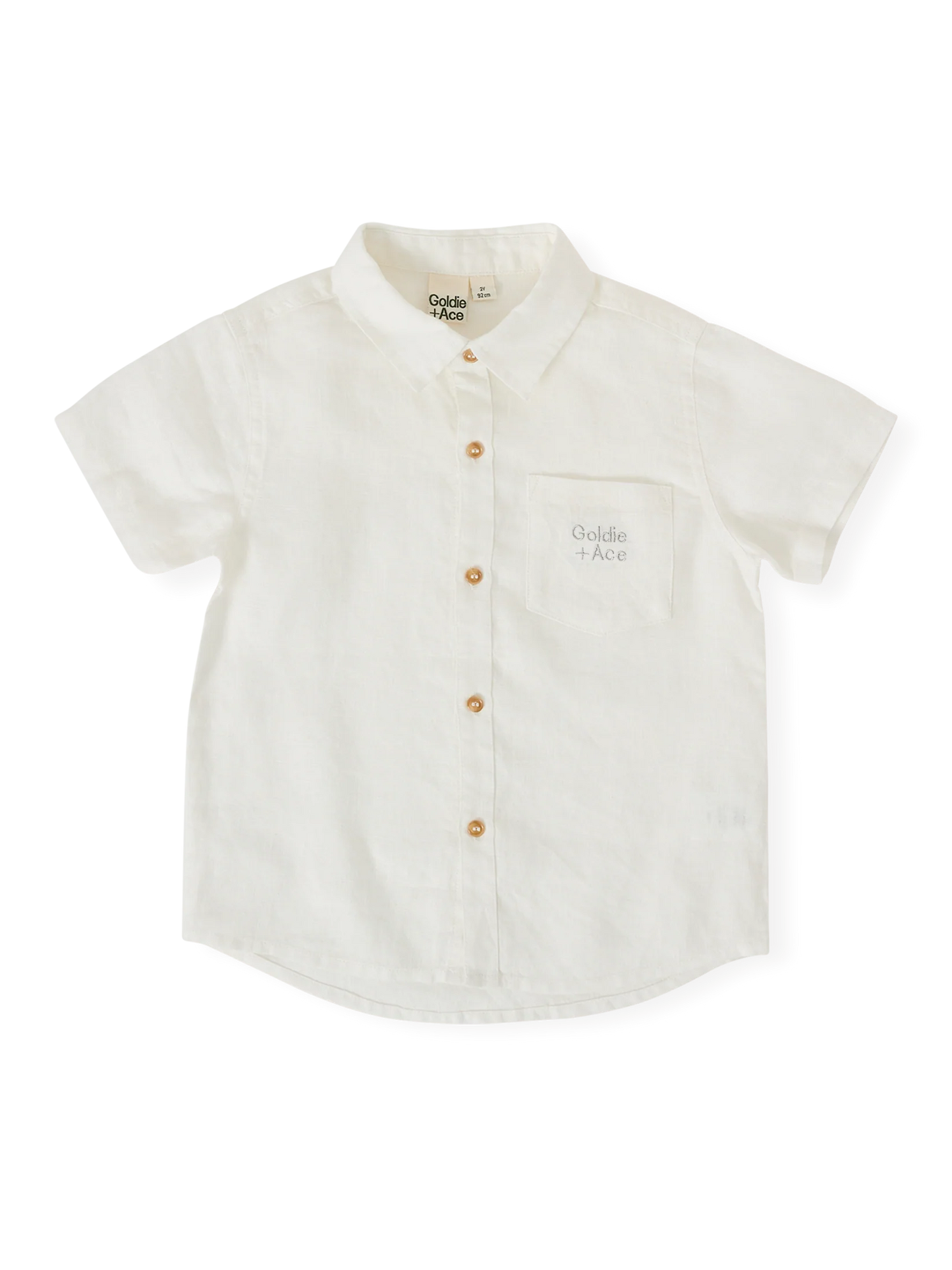 Goldie + Ace Holiday Linen Blend Shirt