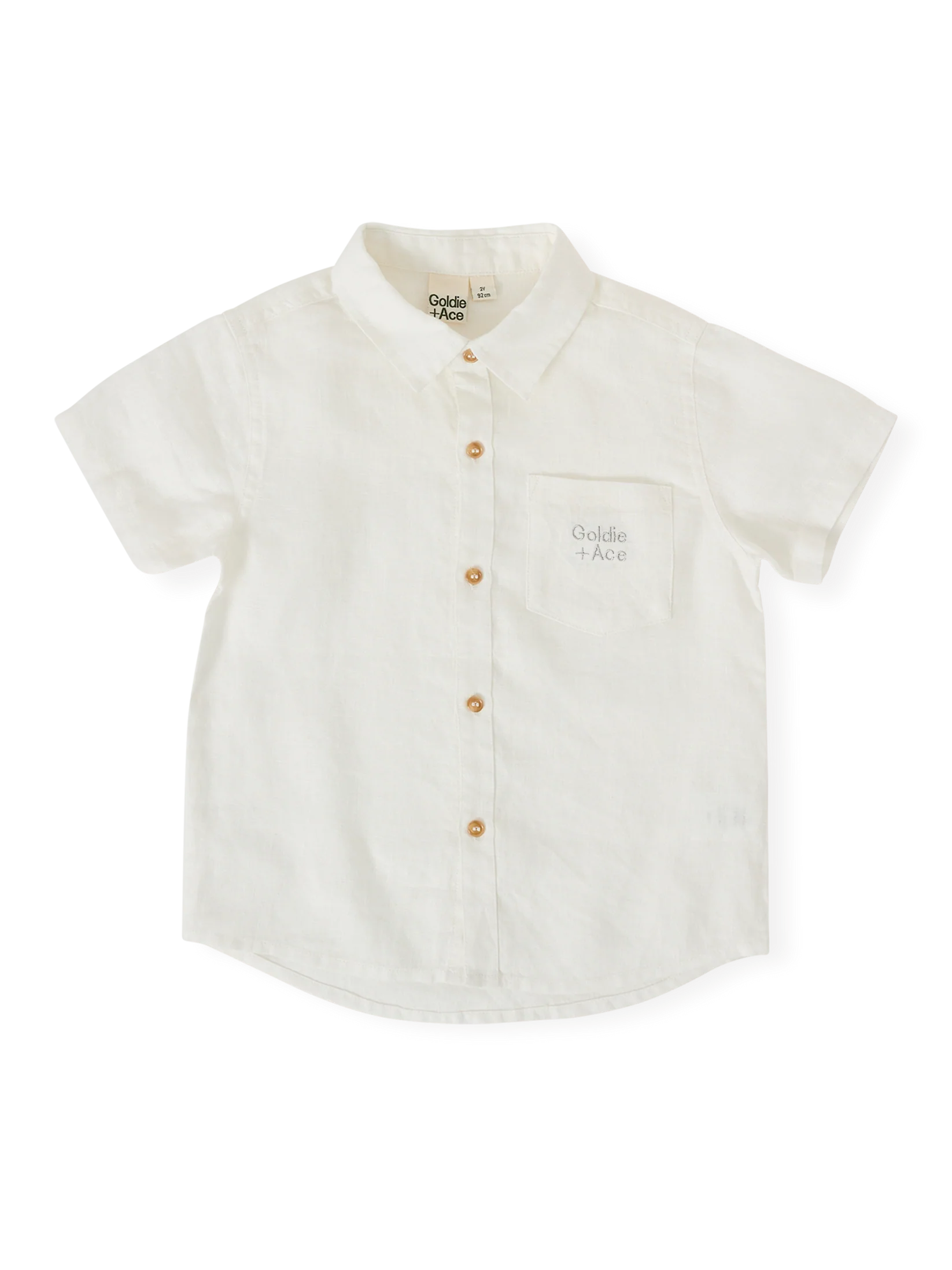 Goldie + Ace Holiday Linen Blend Shirt