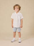 Goldie + Ace Holiday Linen Blend Shirt