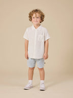 Goldie + Ace Holiday Linen Blend Shirt