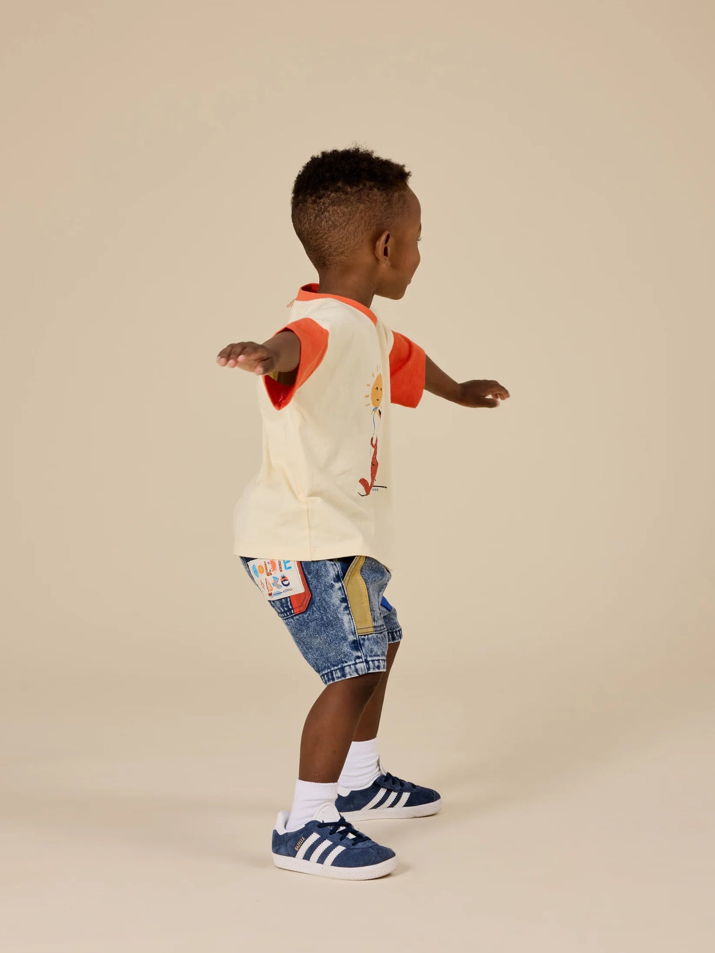 Goldie + Ace Primary Pop Noah Denim Shorts