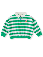 Goldie + Ace Kit Wide Stripe Relaxed Rugby Sweat Top