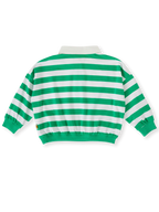 Goldie + Ace Kit Wide Stripe Relaxed Rugby Sweat Top