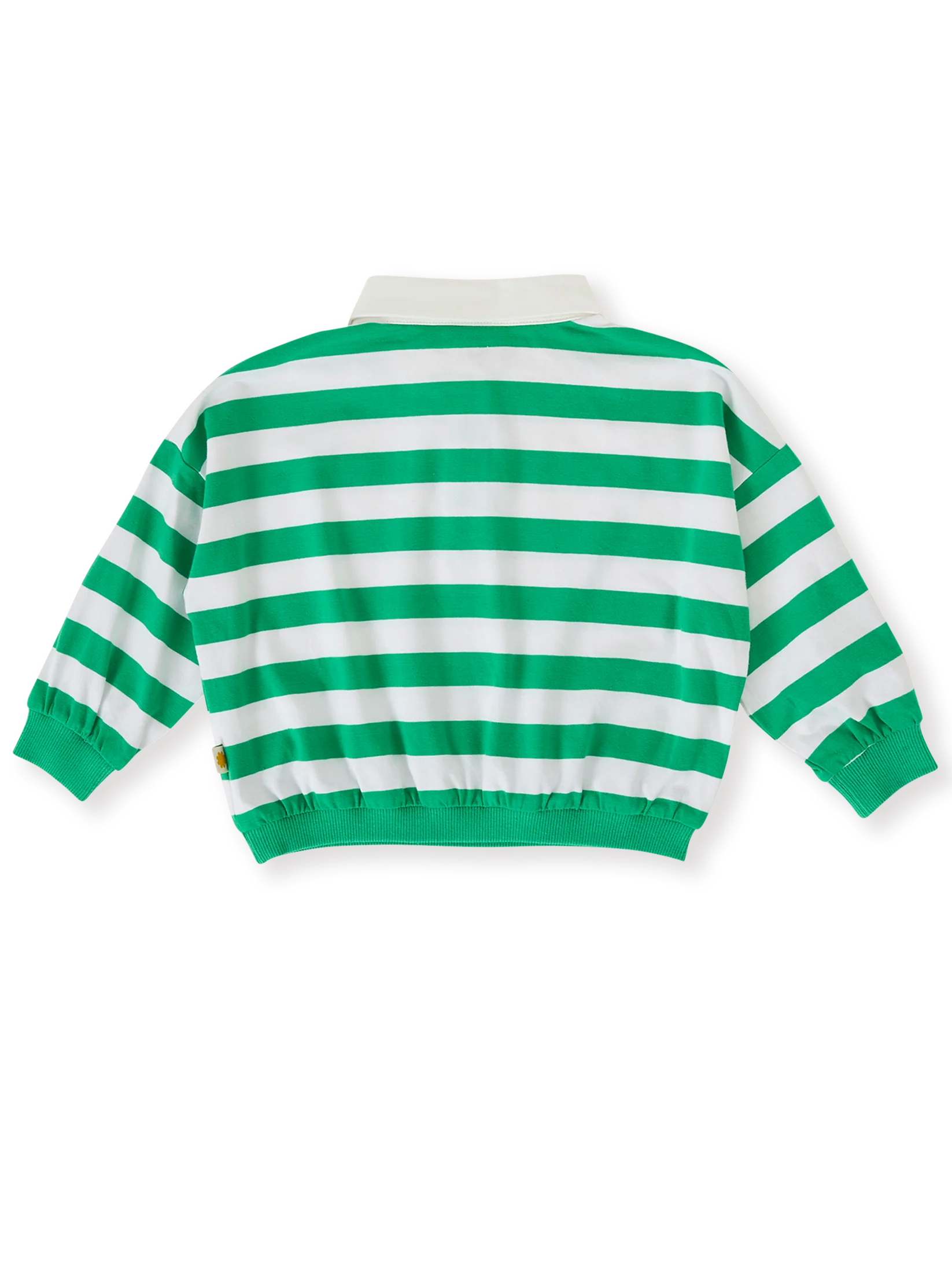 Goldie + Ace Kit Wide Stripe Relaxed Rugby Sweat Top