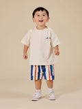 Goldie + Ace 90's Bold Stripe Noah Denim Pocket Shorts