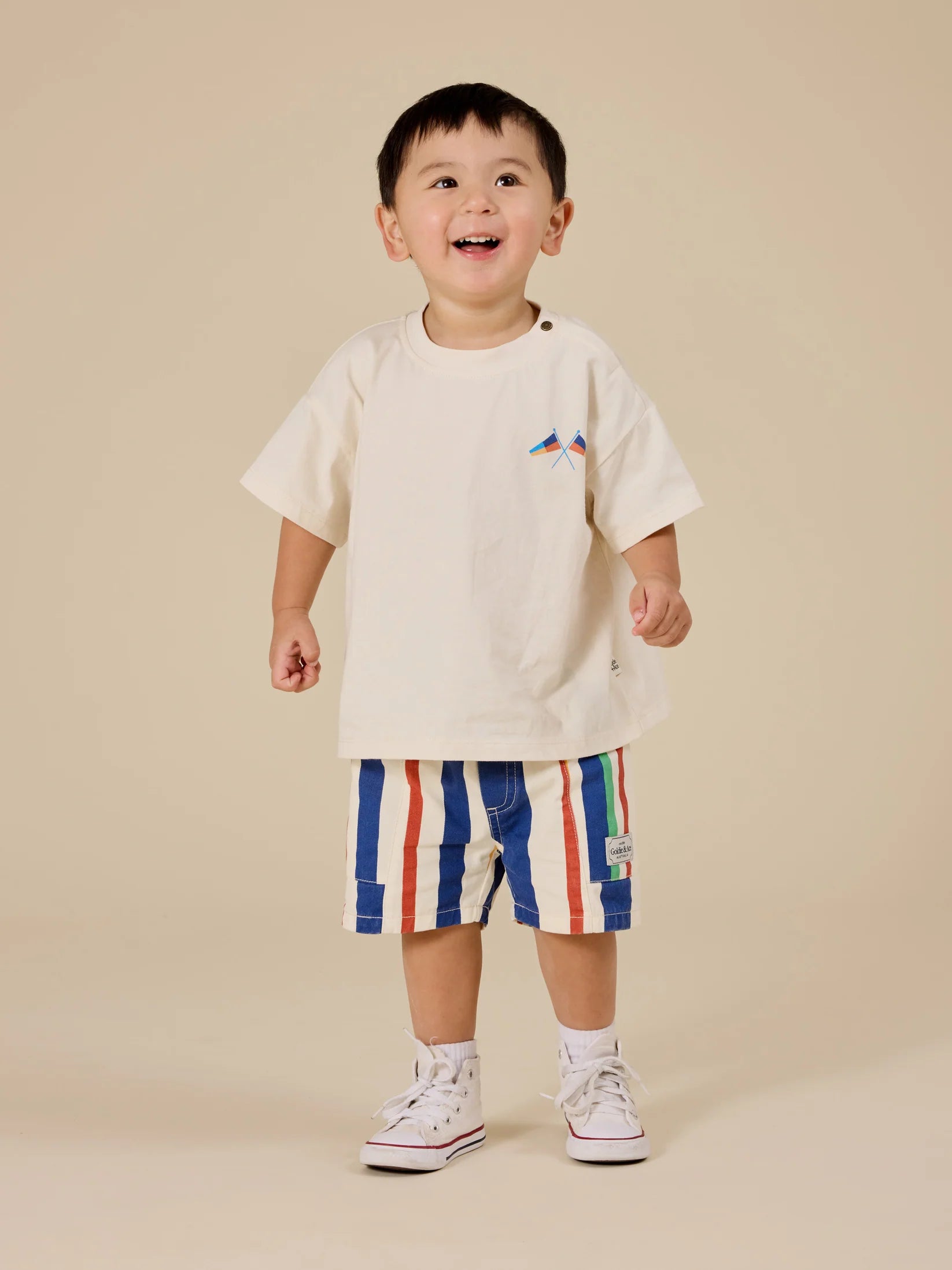 Goldie + Ace Nautical Flag Oversized T-Shirt