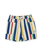 Goldie + Ace 90's Bold Stripe Noah Denim Pocket Shorts