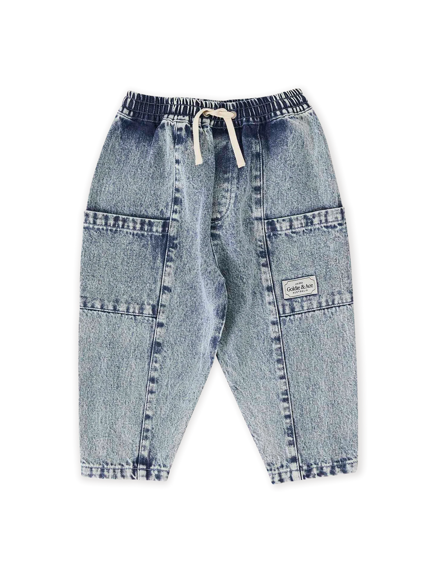 Goldie + Ace Kit Denim Pocket Pant Light Denim
