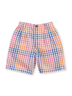 Goldie + Ace Rainbow Gingham Kirby Relaxed Shorts
