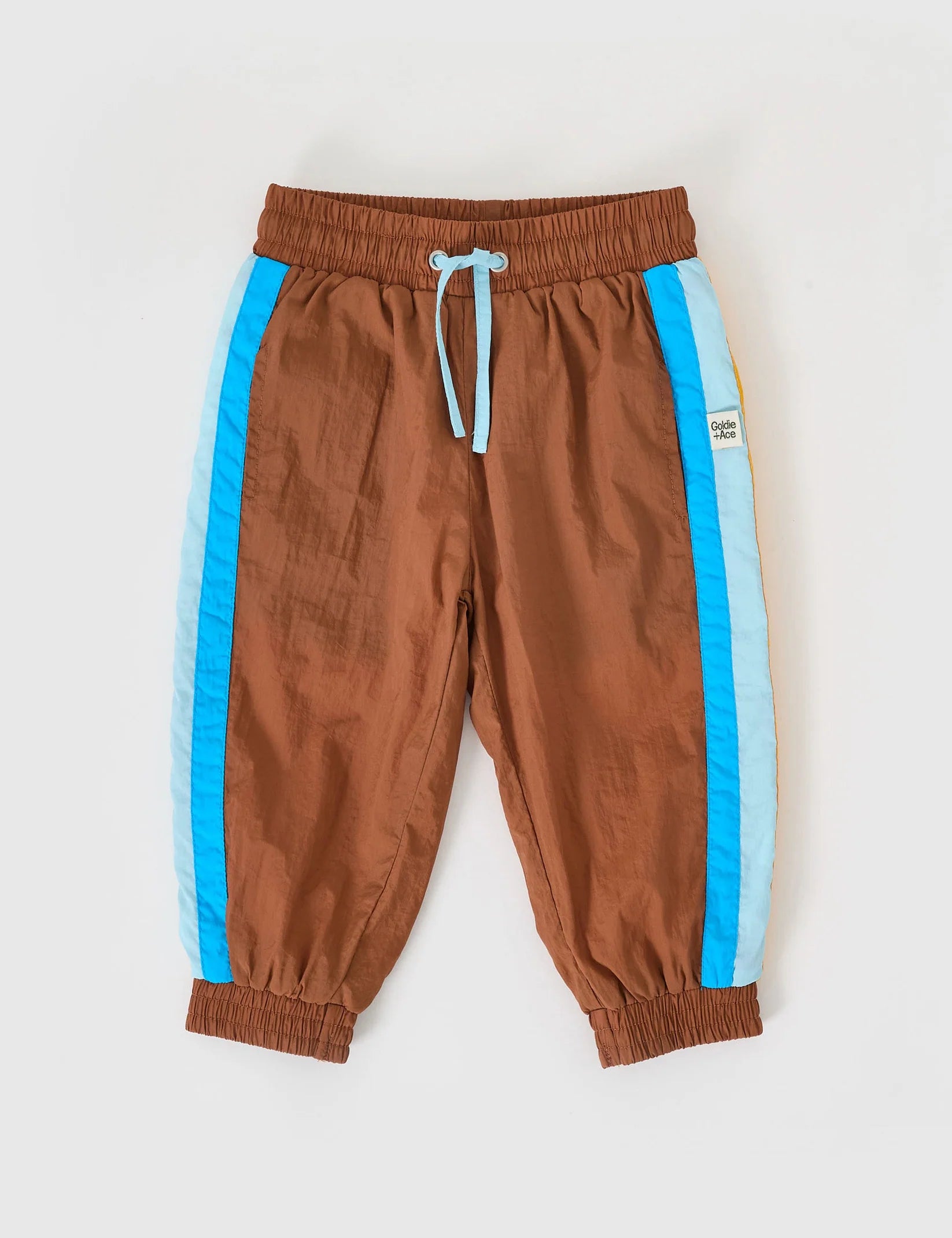 Goldie + Ace Retro Lightweight Sporty Pants Brown