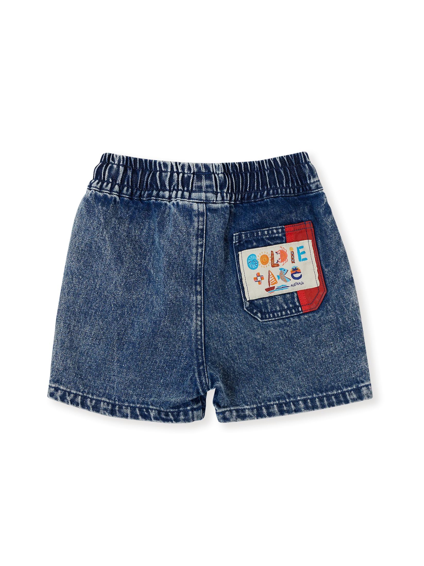 Goldie + Ace Primary Pop Noah Denim Shorts