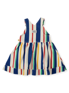 Goldie + Ace 90's Bold Stripe Heidi Denim Pinafore Dress