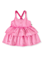 Goldie + Ace Saskia Denim Frill Pinafore Dress