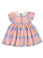 Goldie + Ace Rainbow Gingham Flo Smocked Dress