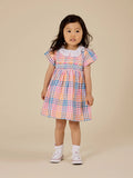 Goldie + Ace Rainbow Gingham Flo Smocked Dress